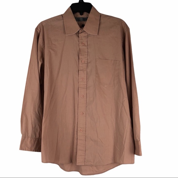 Oleg Cassini Other - Oleg Cassini Vintage Tan Button Down Shirt